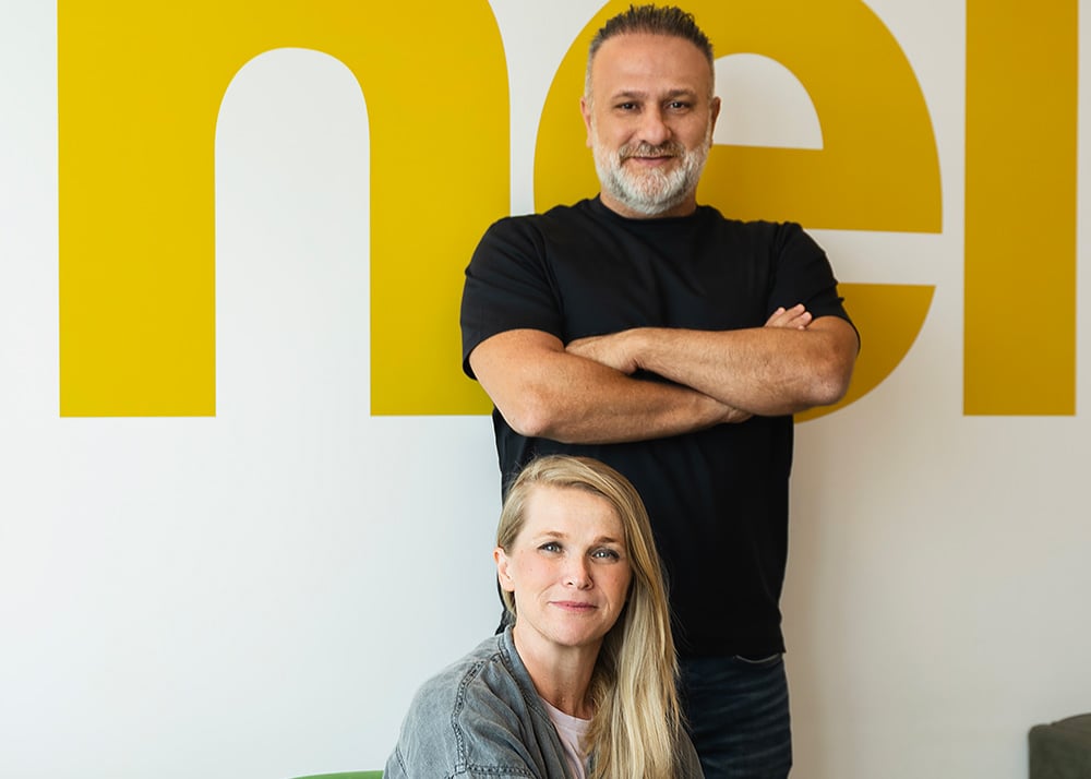 حقوق الصورة محفوظة – كيري ريد الشريك المؤسس والرئيس التنفيذي لشركة سوشابل، وداني عنيسة الرئيس التنفيذي لشركة ليفينغ روم كومينيكيشن.