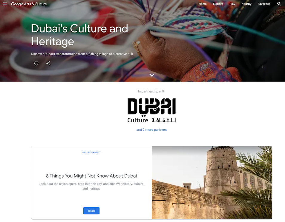 Dubai's Culture & Heritage Landing Page - ENG - Campaign Middle East