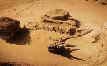 DRAGONS SPOTTED IN THE ANCIENT DESERT CITY OF ALULA! AHEAD OF THE GLOBAL PREMIERE OF HBO’S HOUSE OF THE DRAGON