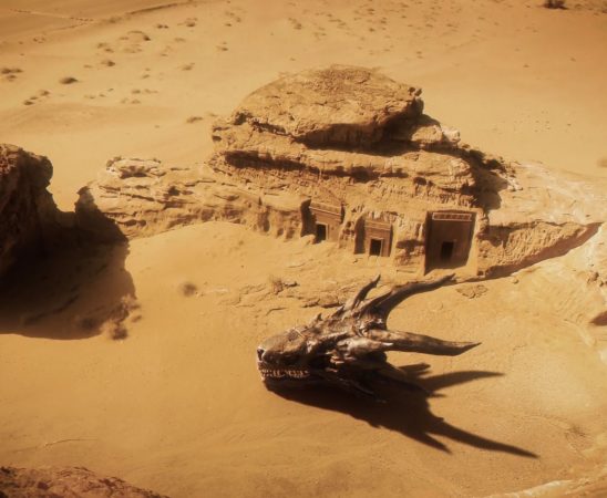 DRAGONS SPOTTED IN THE ANCIENT DESERT CITY OF ALULA! AHEAD OF THE GLOBAL PREMIERE OF HBO’S HOUSE OF THE DRAGON