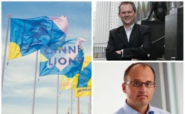 Clockwise from the left: Cannes Lions, Phil Thomas and Duncan Painter