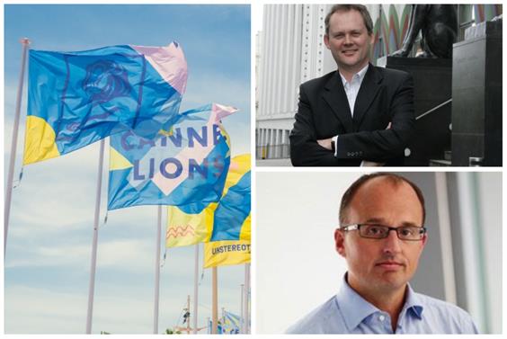 Clockwise from the left: Cannes Lions, Phil Thomas and Duncan Painter