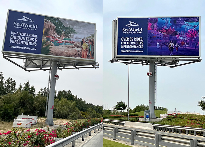 SeaWorld Yas Island Abu Dhabi takes over SZR with Media Mix Advertising ...