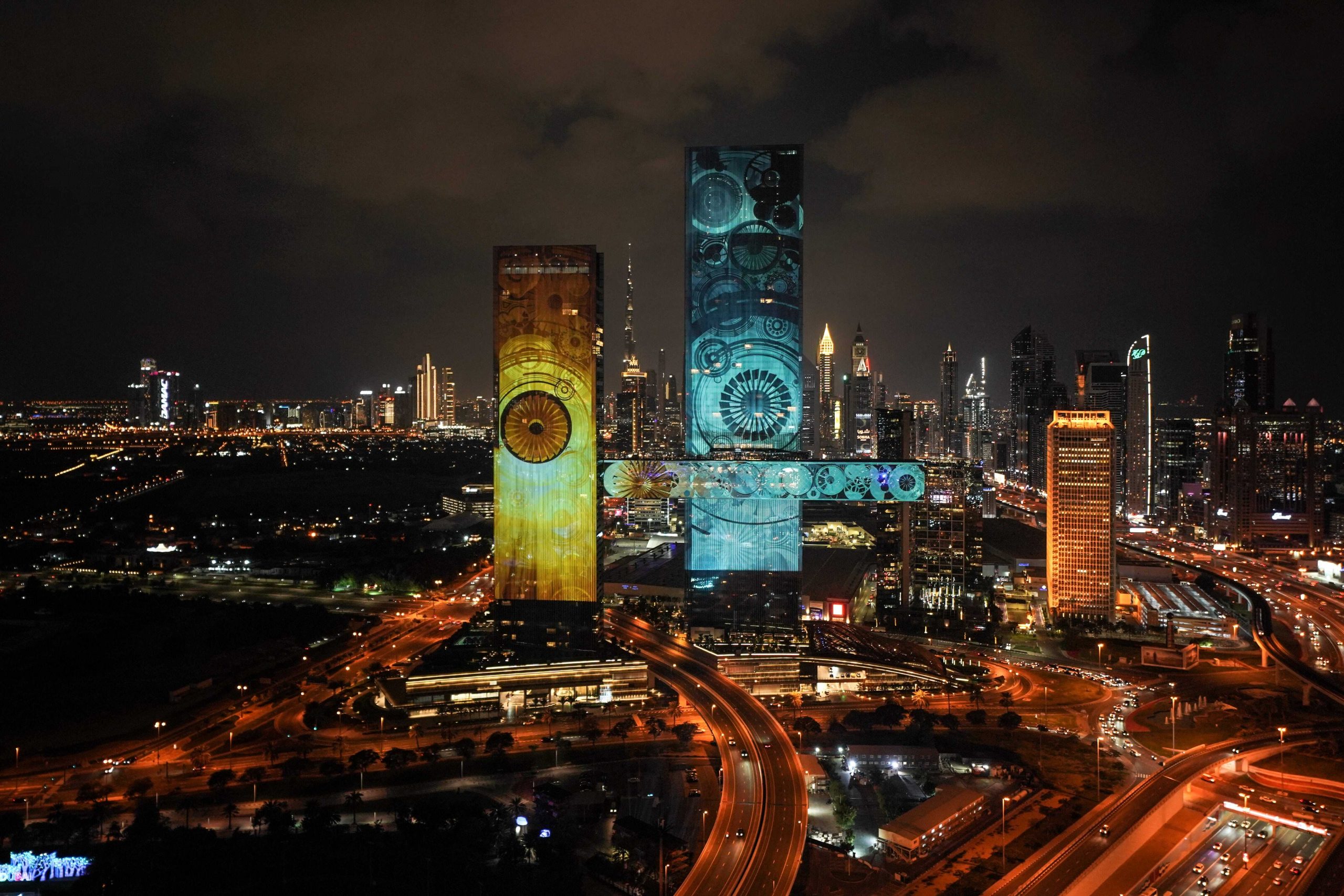 A 30 000 square metre display 3 world records and 2 skyscrapers