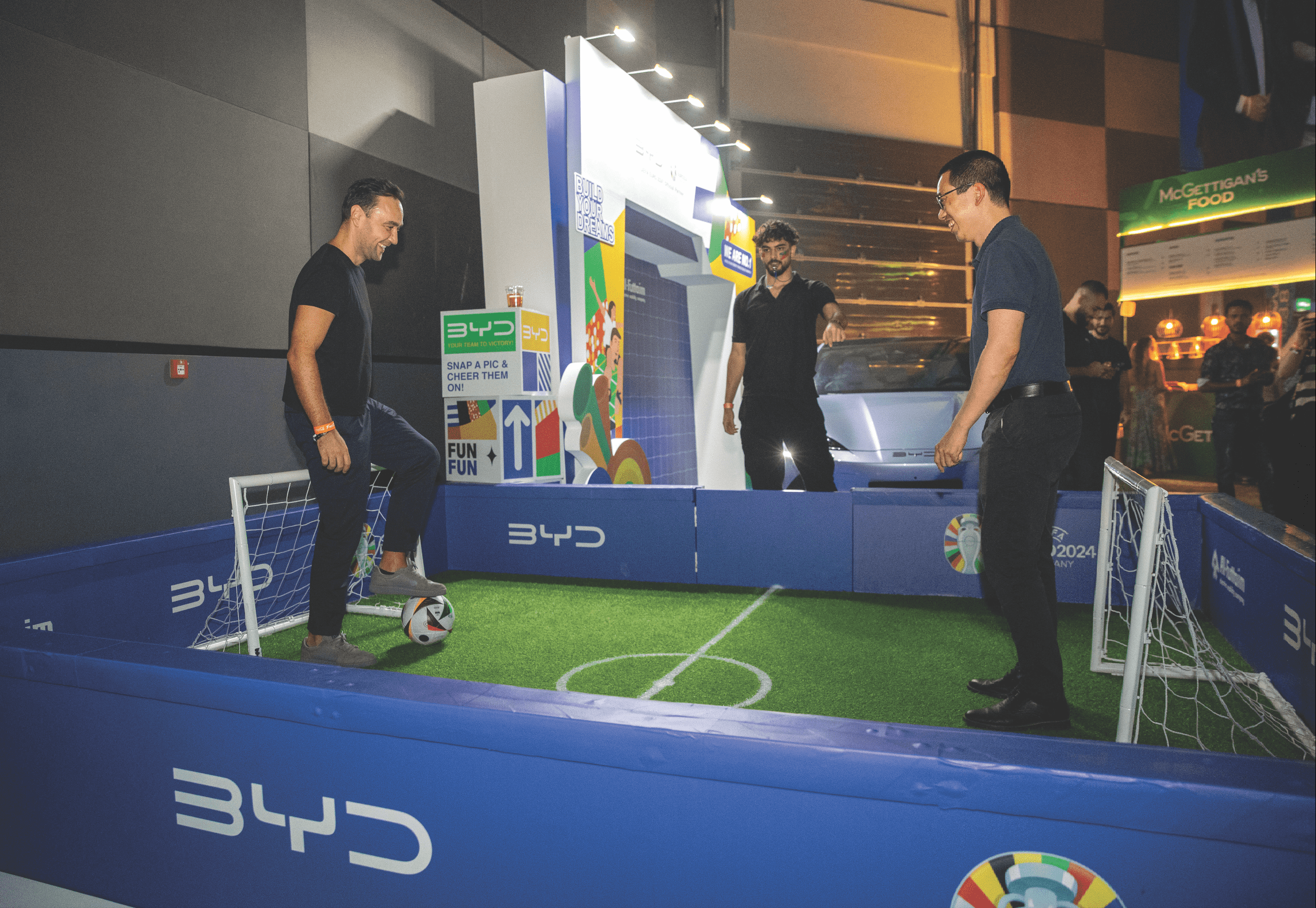 BYD activation at the UEFA Euro 2024 Fan Zone.