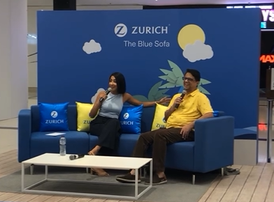 Priti Malik on Zurich Blue Sofa campaign