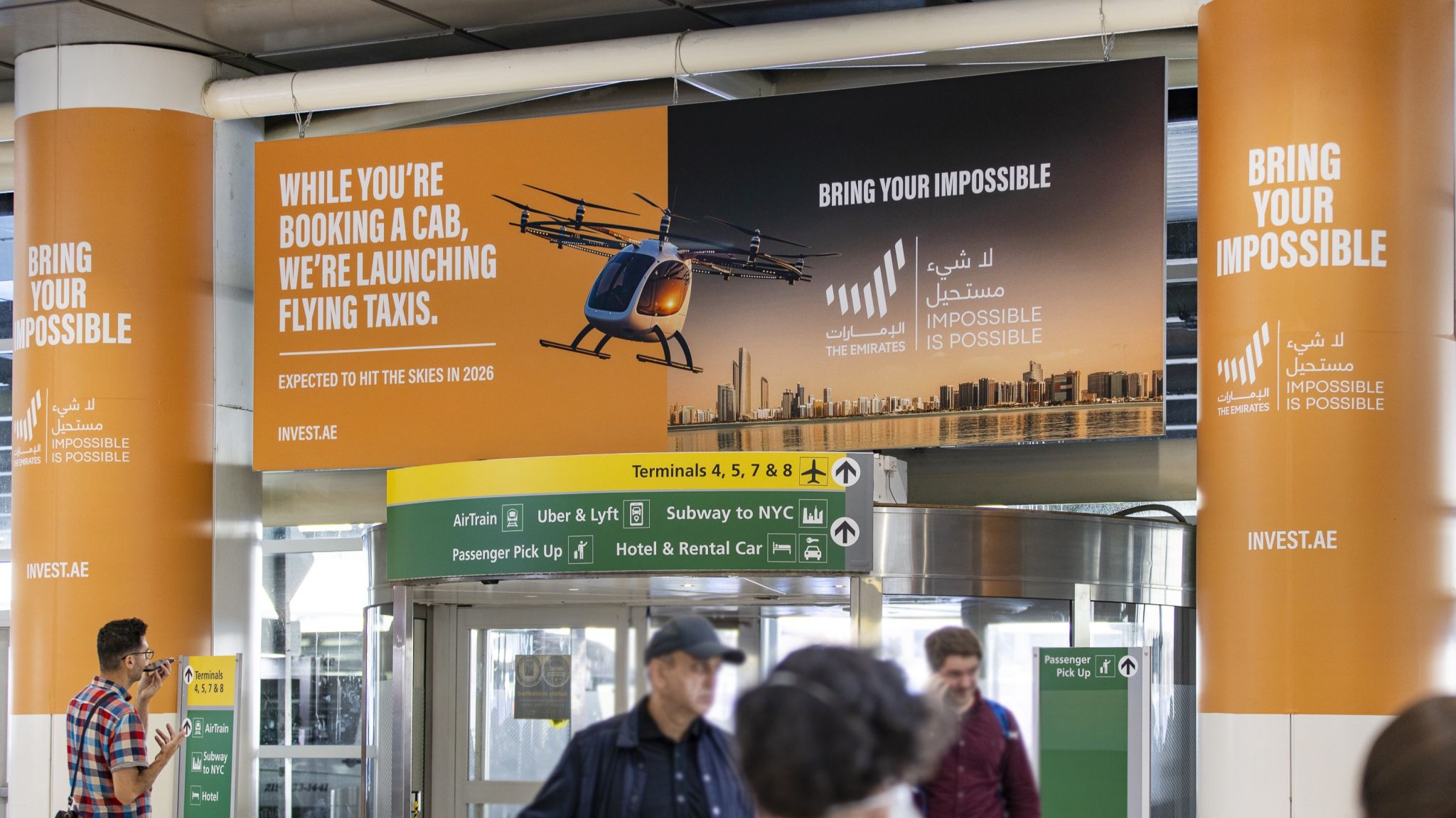 Flying Taxi Bring Your Impossible UAE campaign London