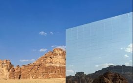 The Maraya concert hall, which is the world's largest mirrored building, in AlUla, Saudi Arabia, represents the Kingdom's creative expression as well as its love for arts and culture.