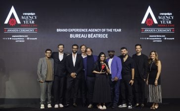 BUREAU BéATRICE was awarded Brand Experience Agency of the Year by the Chair of judges Marwa Kaabour, Chief Marketing Officer at Al Masaood.