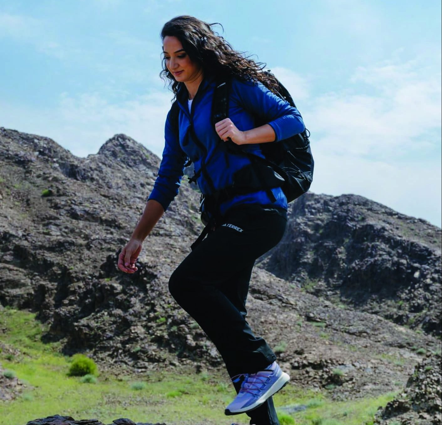 Adidas partnered with Raha Moharrak, the first Saudi woman to climb Mount Everest.