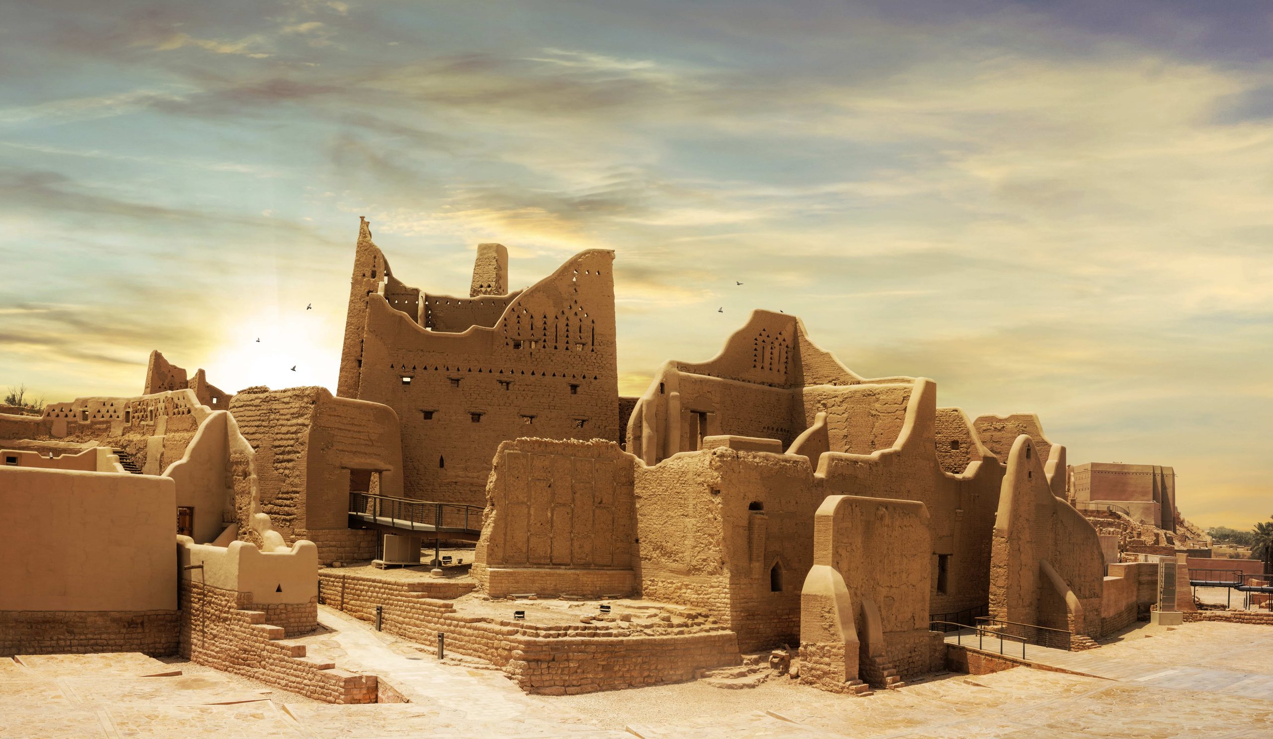 The architectural heritage of the Salwa Palace is a sight to see at Atturaif in Diriyah.