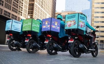 Deliveroo digital billboards Flyby OOH