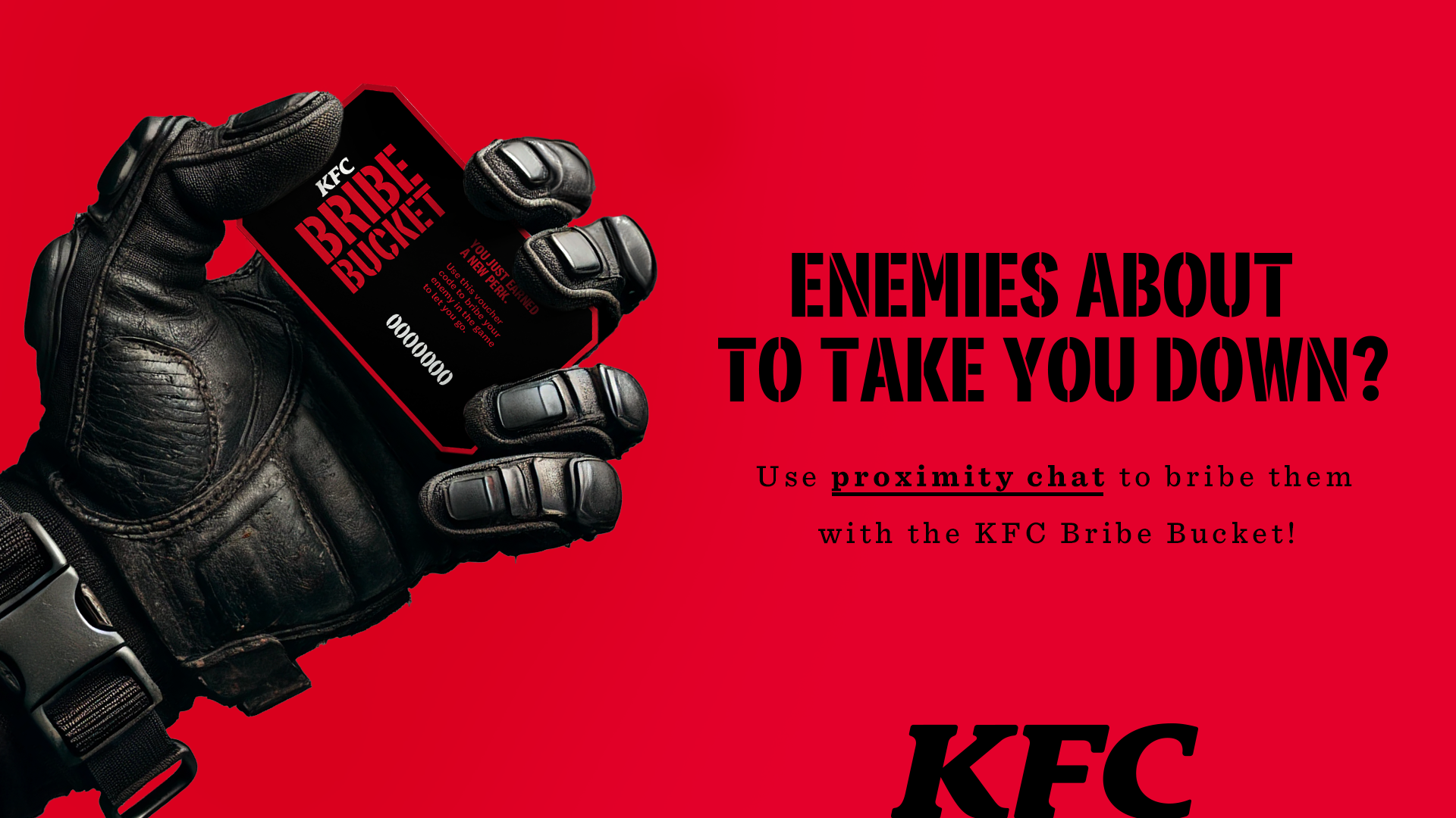 KFC Bribe Bucket Call of Duty TBWA\Raad Proximity Chat