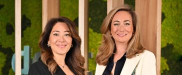 From left, Maya Tayara, Managing Director, iProspect MENA, and Fiona Black, Managing Director, Carat MENA