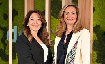 From left, Maya Tayara, Managing Director, iProspect MENA, and Fiona Black, Managing Director, Carat MENA