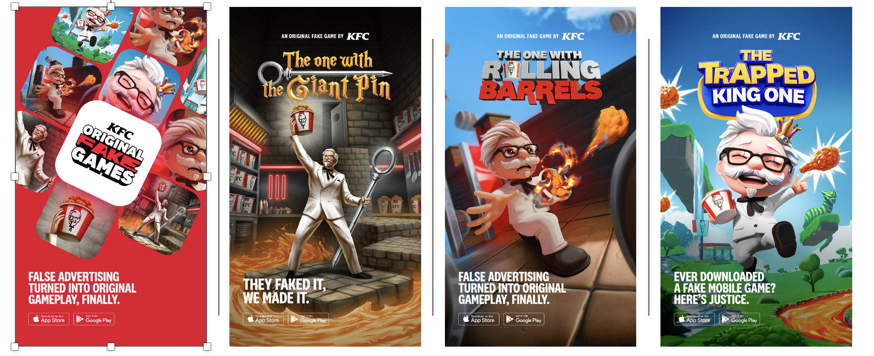 KFC Original Fake Games campaign