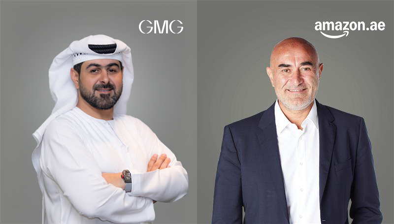 From left, Mohammad A. Baker, Deputy Chairman and CEO, GMG, and Ronaldo Mouchawar, Vice President, Amazon Middle East, Africa, and Turkey.