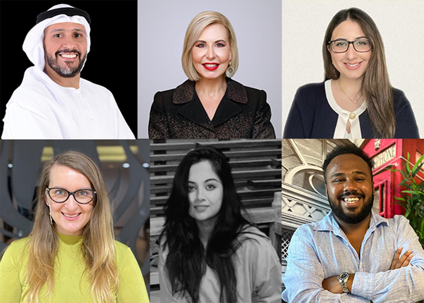 From top left, clockwise, Mohamed Ali Almadfai, CEO, Emirati Coffee; Lizelle Fitoussi, Director – Marketing, Merex Investment; Aneela Halani, Regional Marketing Manager, Haleon; Shannon Soans, Co-Founder, No Filter; Riya Vatnani, Director of Communications, Cicero and Bernay; and Alina Sukhar, Associate Business Director, Digitas Dubai. coffee raves