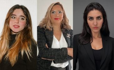 From left, Dana, Senior Art Director; Nahida, Office Admin; and Joelle - the WonderWomen at WonderEight.