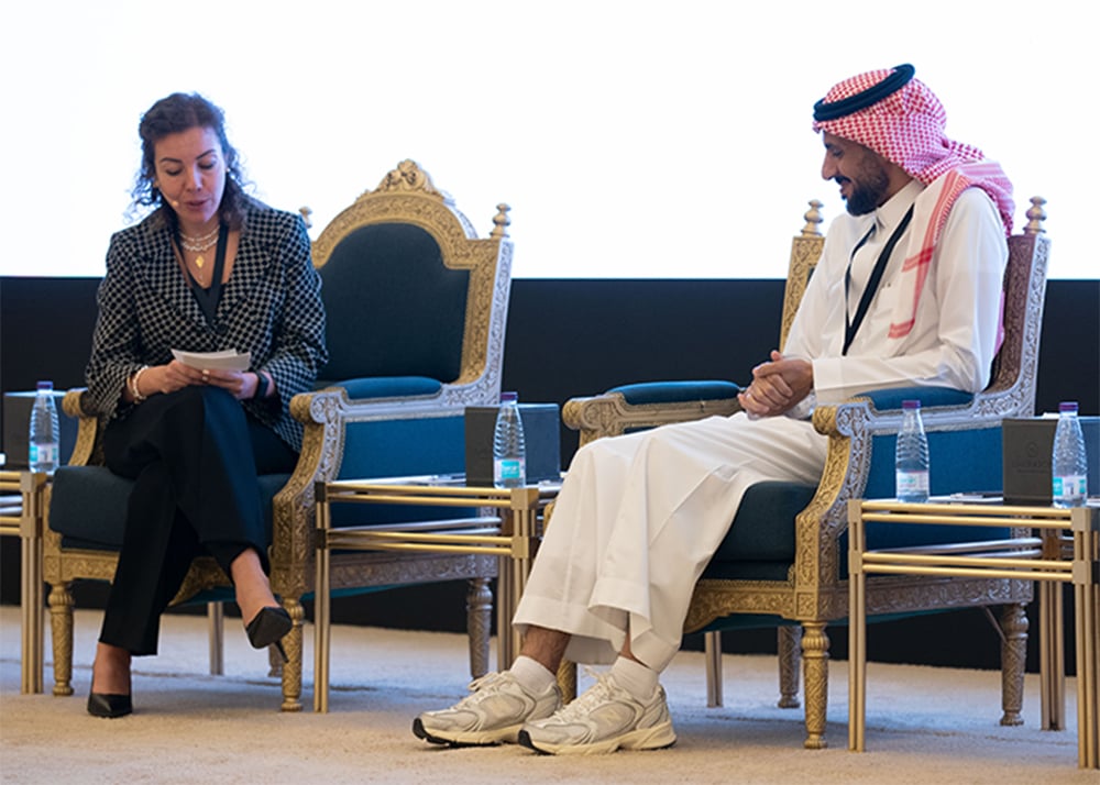 From left, Rawan Yaqub, Head of Zenith KSA, and Mohammad Basheer Aljuhani, Senior Manager – Marketing & Communications, Expo 2030 Riyadh. Campaign Saudi Briefing 2025: Media and Marketing