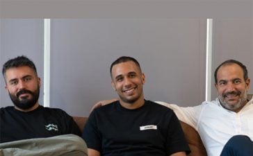 From left, Ibrahim Hasan, Regional Head, McCann Content Studios MENAT; Ahmed Nour, Head of McCann Content Studios – UAE; and Tarek Ali Ahmed, Managing Director, FP7 McCann UAE.
