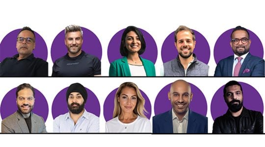 TOP ROW, from left: Sachinn J Laala, Chief Executive Officer, Liquid Havas Market; Chris Bishop, Ecommerce Director, SQUATWOLF; Siham Arif, Associate Director - Ecommerce MENA, WPP Media; Kareem Al Saady, Regional Director – Retail Media and Retail Partnerships, talabat; and V. Nandakumar, Director – Marketing and Communications, Lulu Group International. BOTTOM ROW, from left: Waseem Afzal, Founder and CEO of Platformance; Gagandeep Singh, Head of Analytics & Machine Learning, StarzOn and Head of enfuse, e&life; Krinio Christaras, Head of Consumer Experience MENAP, Mondelez International; Rajesh Verma, General Manager – Middle East, Epsilon; and Subhan S. Ahmad, Senior Marketing, Growth and Digital Consultant.