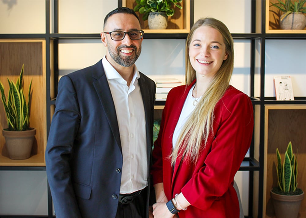 From left, Gurdeep Matharu, Head of SEO MENA at WPP Media; and Laura Gleadhill, General Manager MENA of Keyade, a WPP Media brand.