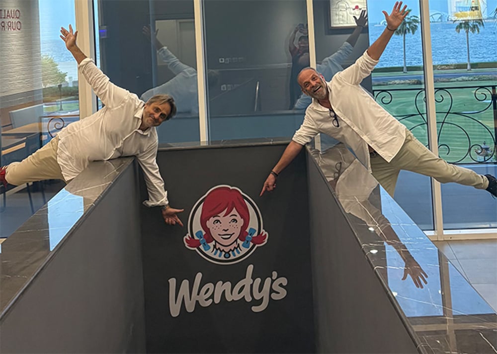 From left, Hubert Boulos and Ramsey Naja, heads of independent agency Das Kapital at Wendy's