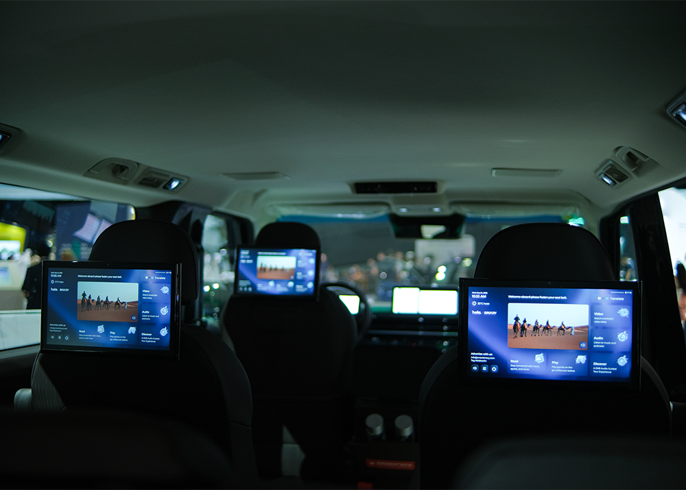 At the Dubai World Congress for Self-Driving Transport, Binary showcased its passenger OS running live on an autonomous vehicle.