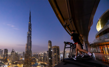 PUMA took its campaign, The Runner’s High, to thrilling new heights with a sunrise stunt that’s 219 meters above the ground.