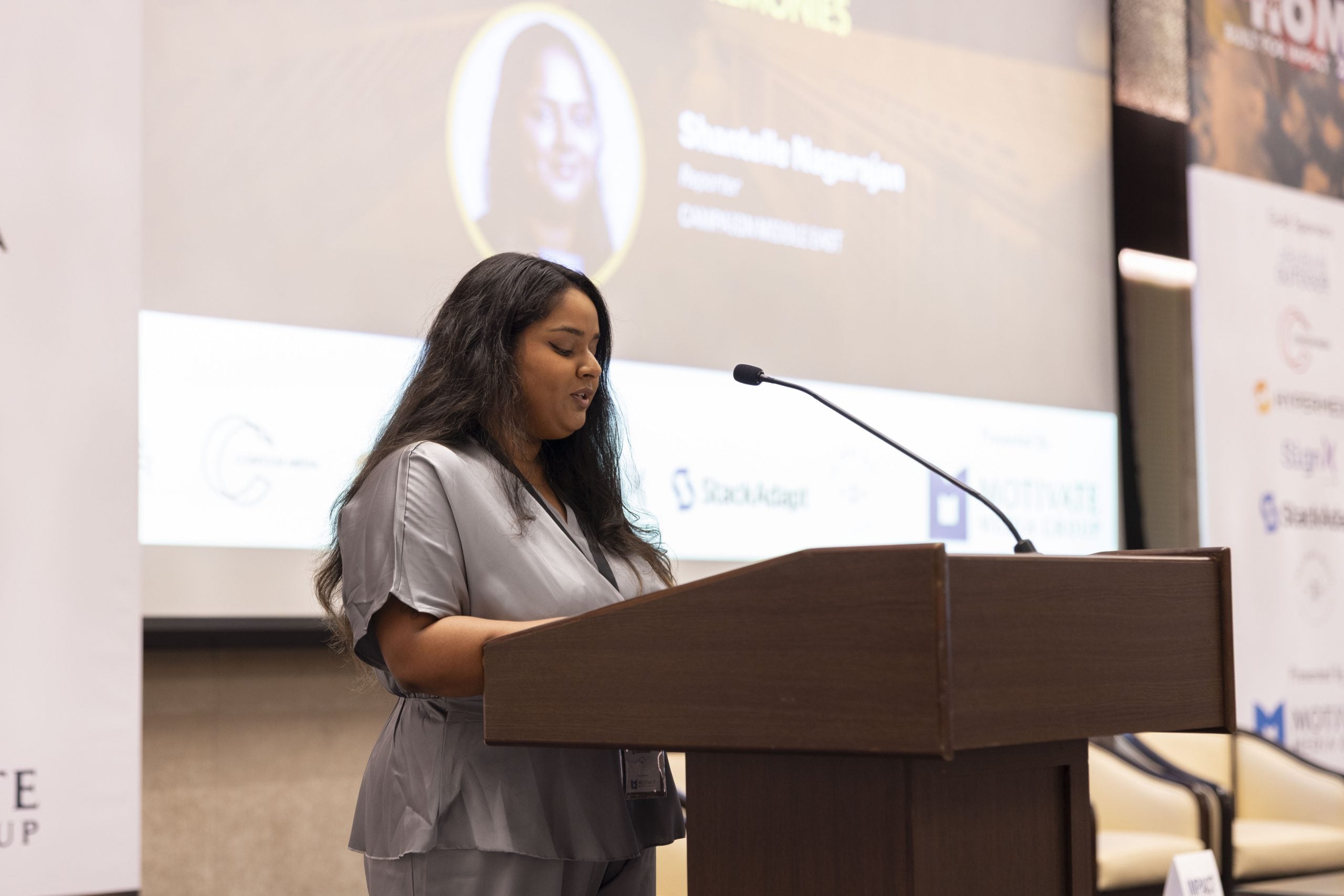 Shantelle Nagarajan, Reporter, Campaign Middle East, was the Master of Ceremonies for the Campaign Breakfast Briefing.