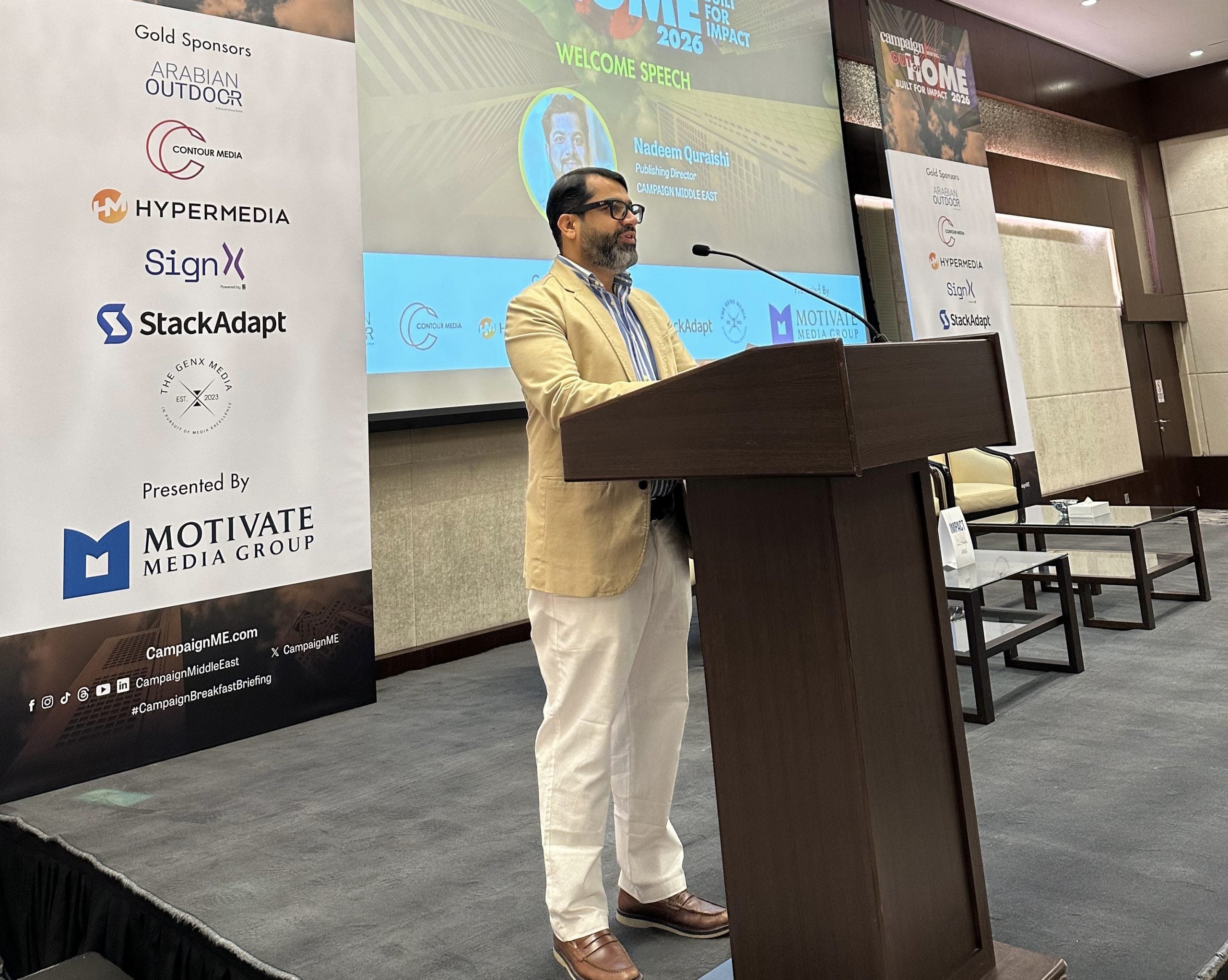 Welcome speech by Nadeem Quraishi, Publishing Director, Campaign Middle East.