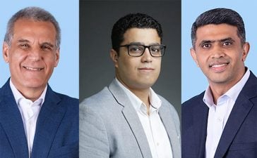 From left, Ghassan Harfouche, Group CEO, MCN MENAT, and President, McCann Worldgroup – APAC; Ahmed El Sayed, CEO of Foxpush; and Karthik Kumar, Managing Director, Acxiom MENAT.