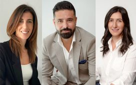 From left, Giulia Migliavada, Chief Operating Officer, TXT Media; Gianluca Vittorelli, Chief Executive Officer, TXT Media; and Paola Ambrogio, Chief Commercial Officer, TXT Media.