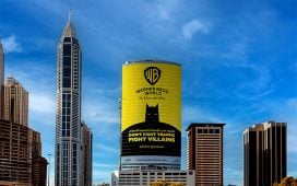 Yas Island Warner Bros World OOH Batman billboard