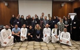 The 2025 cohort of the NextGen Academy at Athar Festival, which Serviceplan Arabia's Ali Alshehri participated in.