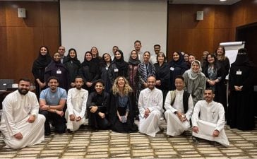The 2025 cohort of the NextGen Academy at Athar Festival, which Serviceplan Arabia's Ali Alshehri participated in.