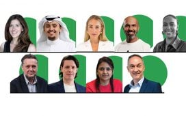 Top row, from left, Dawn Barnable, Founder, The Mettleset; Ali Aljehani, Senior Vice President – Consultancy, dentsu Sports and Entertainment KSA; Sophie Ryan, Head of Corporate Communications, Marketing and Brand, Dubai Racing Club; Bilal Fares, Senior Vice President and General Manager, adidas EMC; and Razan Karim, Head of Communications – Fashion, Beauty, Lifestyle, HAVAS Red Middle East. Bottom row, from left, John Nolan, Head of Sport and Commercial Investment – MENA, Publicis Groupe Middle East; Dr. Craig Wilkie, Managing Director of Maydan Sports, a Stagwell sports collective; Neha D’Souza, Senior Media Director, Equation Media; and Alan Holt, Group Managing Director, ES Sport on sports marketing