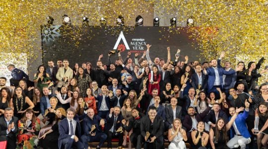 A group photograph of the winners at Campaign’s Agency of the Year Middle East Awards held on December 11, 2025.