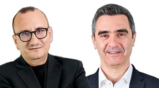 From left, Bassel Kakish, CEO, Publicis Groupe Middle East & Turkey; and Tarek Daouk, CEO, dentsu MENAT.