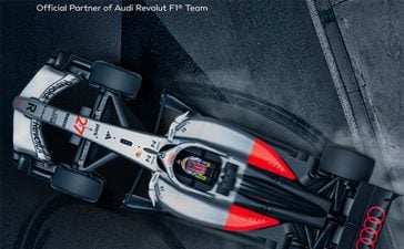 Audi Revolut Formula 1 F1 team Aleph official partner digital advertising