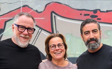 From left, Daniel Eischen, Co-Chair; Greetje Demuelenaere, Managing Director; and David Balfour, Co-Chair, Tribe Global.