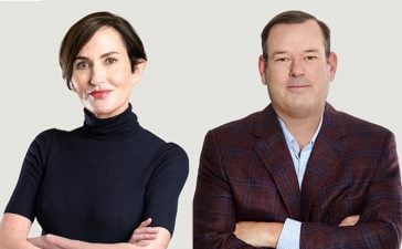 From left, Claudine Cheever, Chief Marketing Officer, and Lee Brown, Chief Business Officer, Pinterest. Photo credits: Chona Kasinger and Laurent Cassot.