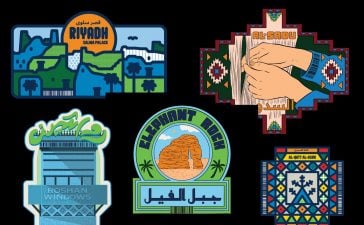 Saudia stickers