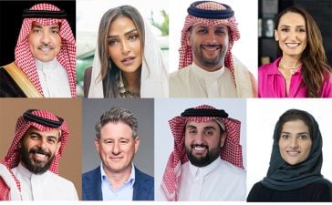 Contributing their expertise to the GMedia and Oxford Business Group report are: Top row, from left, HE Salman bin Yousef Al-Dossary, Saudi Arabia's Minister of Media and Chairman of the Board of Directors, Gmedia; HRH Princess Lamia bint Majed Al Saud, Secretary General of Alwaleed Philanthropies; Mohammed Al Khereiji, Chairman, Al Arabia, and Chairman, SMC Group; Elda Choucair, CEO, Omnicom Media Group MENA; Bottom row, from left, Abdulrahman Abumalih, CEO, Thmanyah; Mike Sneesby, CEO, MBC Group; Ibraheem Altamimi, CEO, POWR; and Rawan Al Butairi, CEO, Saudi E-Sports Federation.