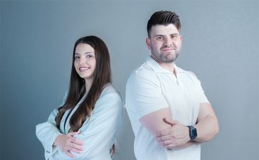 Masa Daoud, Operations Manager, and Nadim Zriek, Public Relations Manager, O2