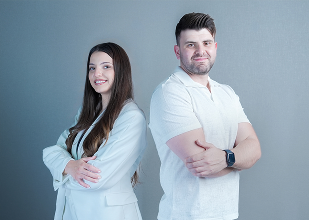 Masa Daoud, Operations Manager, and Nadim Zriek, Public Relations Manager, O2