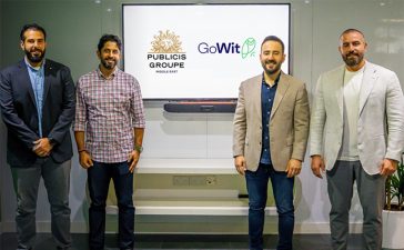 From left, Mazen Mroueh, Head of Retail Media & Partnerships, Publicis Media; Chirag Galundia, Head of Commerce, Publicis Media; Emrah Adsan, Co-Founder and CEO, GoWit; and Tony Wazen, CEO, Publicis Media Middle East.