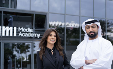 Chantal Saliba, Academy Media and Training Director and Khalid Al Hosani, Academy Operations Director, IMI Media Academy.