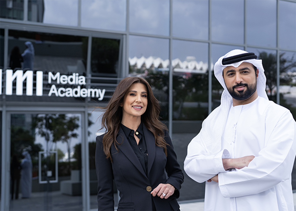 Chantal Saliba, Academy Media and Training Director and Khalid Al Hosani, Academy Operations Director, IMI Media Academy.